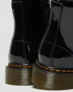 Junior 1460 Lacklederstiefel in Schwarz