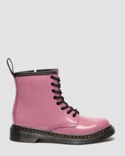 Junior 1460 Patent Lamper Leder Stiefel in Dms Pink