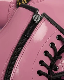 Junior 1460 Patent Lamper Leder Stiefel in Dms Pink