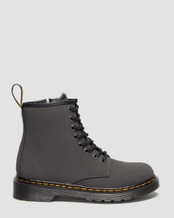 JUNIOR 1460 SERENA STIEFEL MIT KUNSTFELLFUTTER in Grau