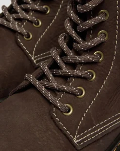 Junior 1460 Tumbled Nubuck Stiefel in Dunkelbraun
