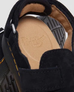 Junior Jorgie Wildleder Mules in Schwarz
