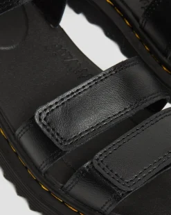 Junior Klaire Leder Riemen Sandalen in Schwarz