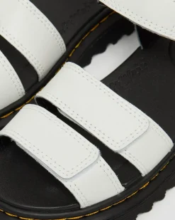 Junior Klaire Leder Riemen Sandalen in Weiß