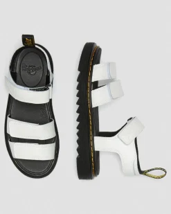 Junior Klaire Leder Riemen Sandalen in Weiß