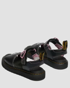Junior Marlowe Ii Glitzer Herz Leder Schuhe in Schwarz