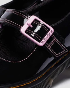 Junior Mary Jane Bex Patent Lamper Leder Schuhe in Schwarz