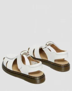 Junior Moby II Lederband Sandalen in Weiß