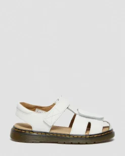 Junior Moby II Lederband Sandalen in Weiß