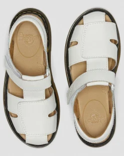 Junior Moby II Lederband Sandalen in Weiß