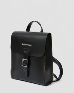 Kiev Glattleder Mini Rucksack in Schwarz