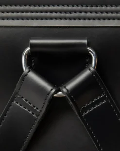 Kiev Leder Box Laptop Rucksack in Schwarz