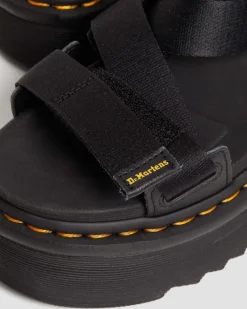 Kimber II Logo Webbing Sandalen in Schwarz