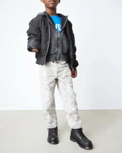 Kinder 1460 Serena Lederstiefel mit Kunstfellfutter&nbsp; in Schwarz