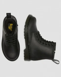 Kinder 1460 Serena Lederstiefel mit Kunstfellfutter&nbsp; in Schwarz