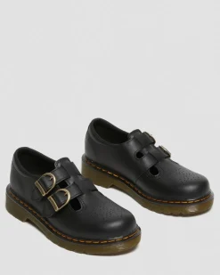 Kinder 8065 Softy T Leder Mary Jane Schuhe in Schwarz