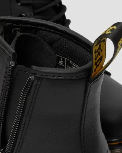 Kinder 1460 Softy T Leder Schnürstiefel in Schwarz
