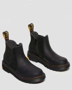Kinder 2976 Wintergrip Wildleder Chelsea Boots in Schwarz
