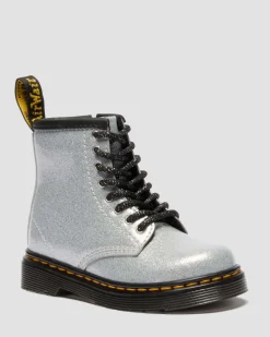 KLEINKIND 1460 GLITZER LACKLEDER STIEFEL in Silber