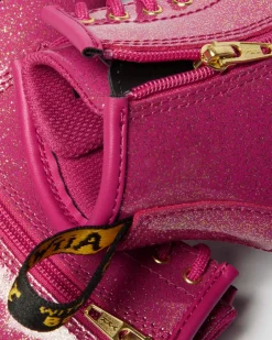 KLEINKIND 1460 GLITZER LACKLEDER STIEFEL in Pink, Silber & Gold