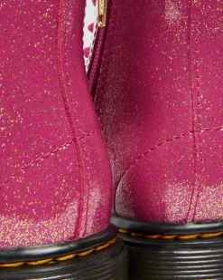 KLEINKIND 1460 GLITZER LACKLEDER STIEFEL in Pink, Silber & Gold