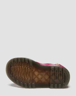 KLEINKIND 1460 GLITZER LACKLEDER STIEFEL in Pink, Silber & Gold