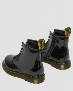 Kleinkind 1460 Lacklederstiefel in Schwarz