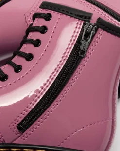 Kleinkind 1460 Patent Lamper Leder Stiefel in Dms Pink
