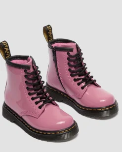 Kleinkind 1460 Patent Lamper Leder Stiefel in Dms Pink