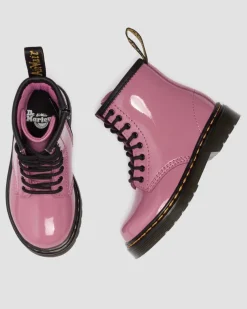 Kleinkind 1460 Patent Lamper Leder Stiefel in Dms Pink
