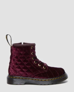 Kleinkind 1460 Samt Schnürstiefel
