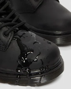 Kleinkind 1460 Serena Lederstiefel mit Kunstpelzfutter&nbsp; in Schwarz