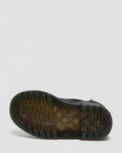 Kleinkind 1460 Serena Lederstiefel mit Kunstpelzfutter&nbsp; in Schwarz