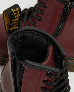 Kleinkind 1460 Softy T Leder Schnürstiefel in Cherry Red