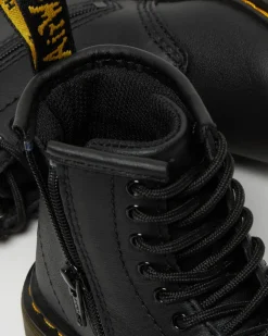 Kleinkind 1460 Softy T Leder Schnürstiefel in Schwarz
