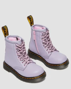 Kleinkind 1460 Virginia Leder Schnürstiefel in Lavendel