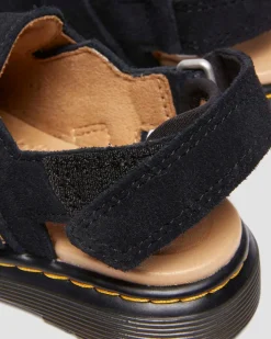 Kleinkind Jorgie Wildleder Mules in Schwarz