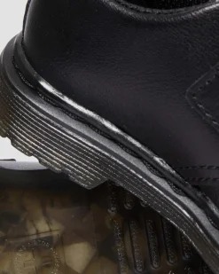 Kleinkind Kamron Leder Riemen Klettverschluss Oxford Schuhe in Schwarz