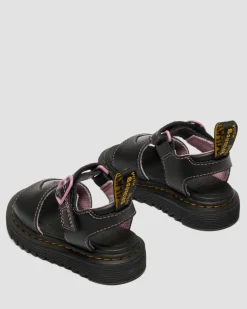 Kleinkind Marlowe Ii Glitzer Herz Leder Schuhe in Schwarz