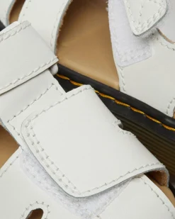 Kleinkind Moby II Leder Riemensandalen mit Klettverschluss in Weiß