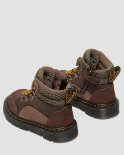 Kleinkind Raffe Leder & Wildleder Stiefel in Dunkelbraun