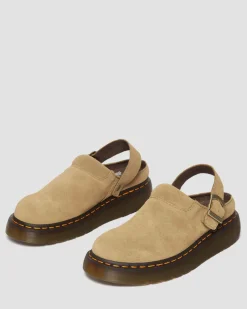 Laketen Bronx Wildleder Plateau Mules in Tan