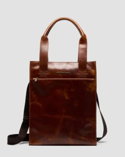 LEDER TOTE BAG in Tan