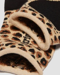 Leopard Heart Baumwollmischung Socken in Hellbraun