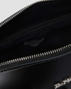Leopard Print Hair-On Top Handle Tasche in Schwarz