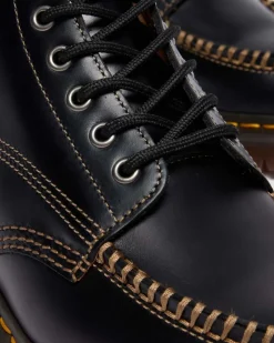 Lowell Chukka Moc Toe Leder Ankle Boots in Schwarz