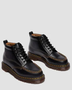 Lowell Chukka Moc Toe Leder Ankle Boots in Schwarz
