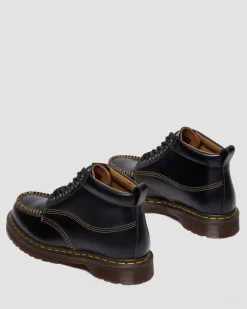 Lowell Chukka Moc Toe Leder Ankle Boots in Schwarz