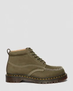 Lowell Chukka Nubuck Moc Toe Ankle Boots in Olivgrün Grün