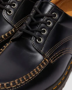 Lowell Leder Moc Toe Schuhe in Schwarz